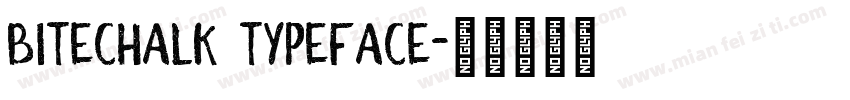 BiteChalk Typeface字体转换
